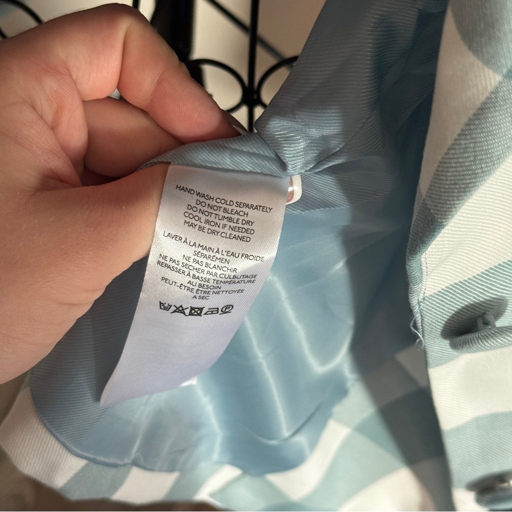 Maeve Anthropologie Gingham Blazer S - Picture 9 of 10